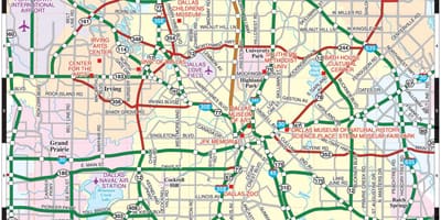 نقشہ کے ڈلاس tx