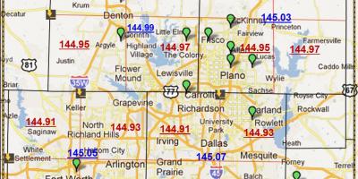 ڈلاس ٹیکساس زپ کوڈ کا نقشہ