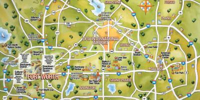 DFW شہر کا نقشہ